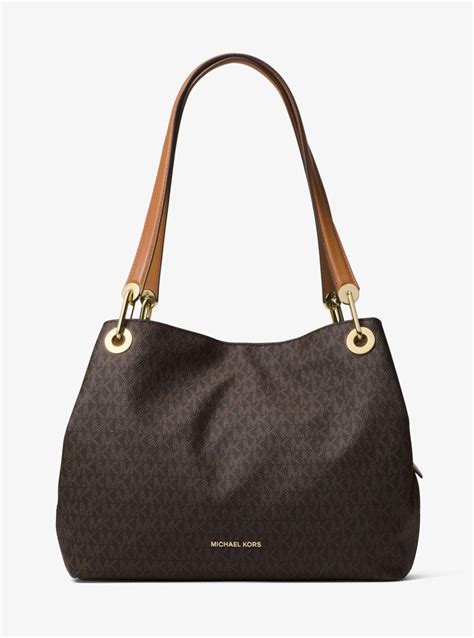 michael kors raven schoudertas|Raven Logo Shoulder Bag .